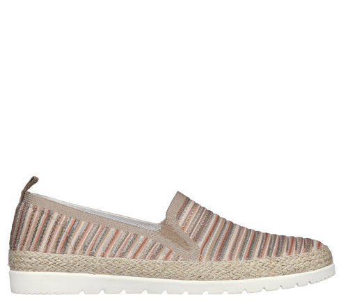 Espadrile sport, dama, SKECHERS ISLAND MUSE 113980-TPMT bej, textil